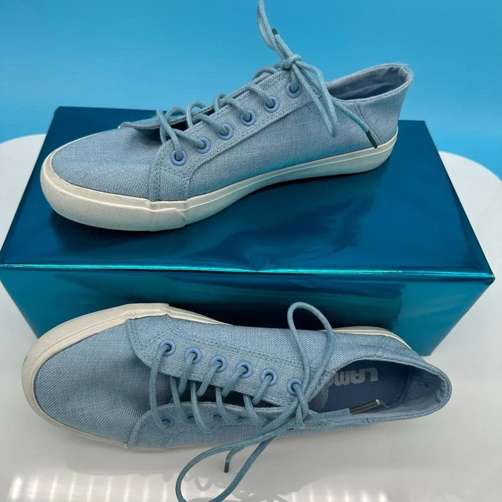 NWOT/B Lamo Women's Vita Canvas Casual Low Top Sneaker Shoe, Size 8.5, Sky‎ Blue